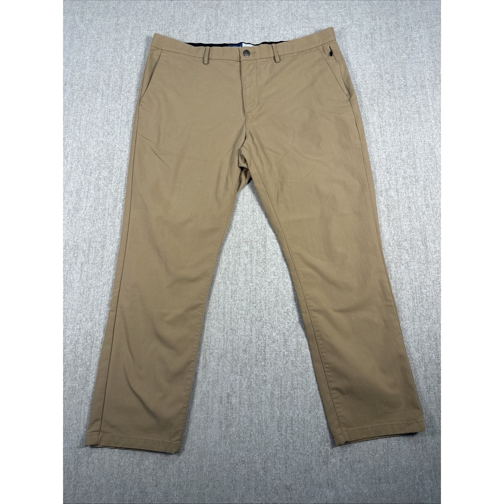 Old Navy Ultimate Tech Pants Mens 38x30 Khaki Slim Athletic Fit Built In Flex